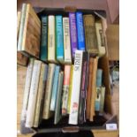 Various volumes on travel and antiques etc (two boxes)