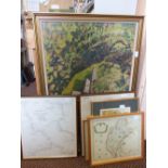 A selection of various reproduction maps,