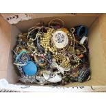 A large quantity of costume jewellery