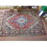 A Persian floral rug,