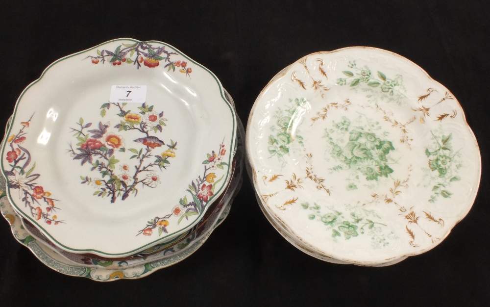 Various Victorian plates,