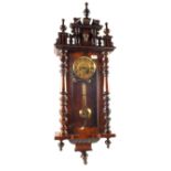 A Mahogany Vienna wall clock