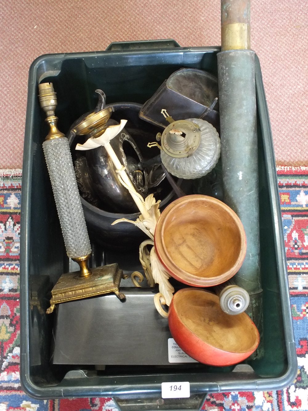 A Bakelite mains radio,