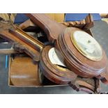 Various barometers and a cuckoo clock (for restoration)