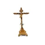 An 18th Century Brass crucifix,