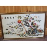 A Japanese silk bird picture,