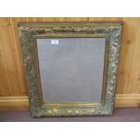 A rectangular gilt framed mirror