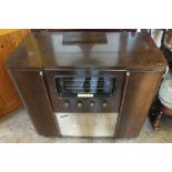 A 1950's Ferguson radiogram and records