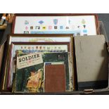 A mixed lot including commemorative prints and WWII era photograph album
