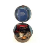 A tin containing 19th and 20th Century coins including GB cased sets