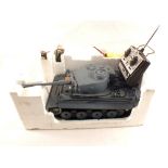 A remote controlled battle tank with bullets