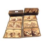 A box of stereo slides, The Holy Land Buildings,