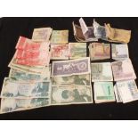 Various foreign banknotes