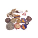 Various badges and medallions including L.N.E.R.