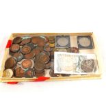 Various coins, mainly GB, some Silver plus an American 1921 Dollar,