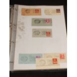 Two albums of Swiss and Polish stamps including Geneva automobile slogan cancels