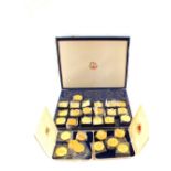 Twenty nine Heritage of Gt Britain Silver gilt medallions No.