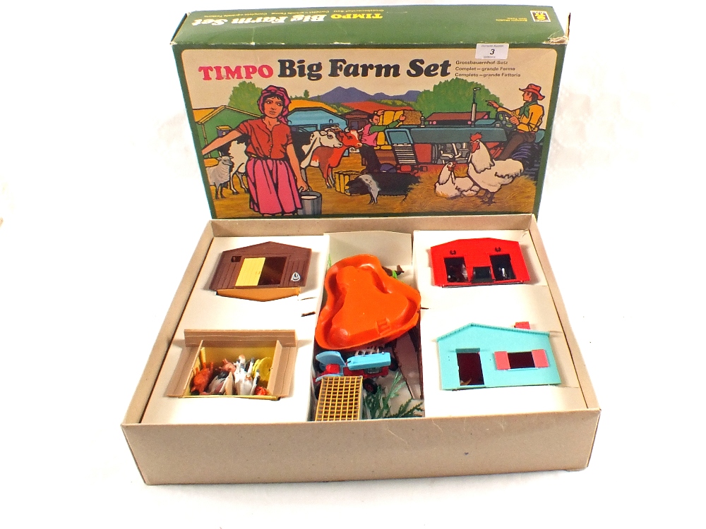 A boxed Timpo Big Farm set