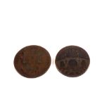 Two Copper tokens,