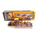 Border Fine Arts JCB Streetmaster Diorama and a boxed JCB Exhibition truck