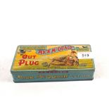 A Carrolls Mick McQuaid cut plug tobacco tin