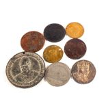 Various tokens, coins and medallions,