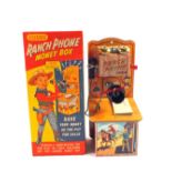 Boxed Corgi ranch phone money box