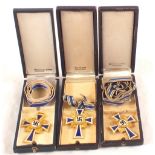 Three German (PATTERN) Mothers Crosses,