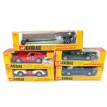 Boxed Corgi Whiz Wheels, 304 Chevrolet, 203 Mangusta, 162 Quartermaster Dragster,