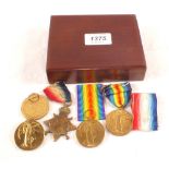Four WWI Victory medals with a 1914/15 Star to 10577 Pte R.Ringwood Norf.R.