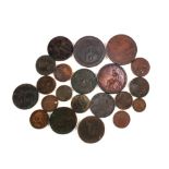 Various Georgian and Victorian Copper coinage including Sparrow Nail Merchant 1826 token