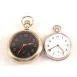 Two military pocket watches,