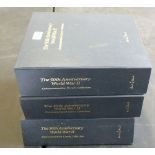 Three volumes of 'The 50th Anniversary World War II' commemorative covers collection