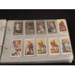 An album of various cigarette cards