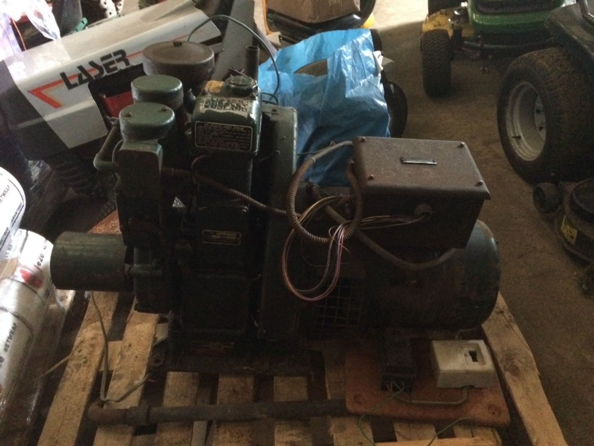 Lister Startomatic generator, air cooled, 3hp, 1500rpm, 1.