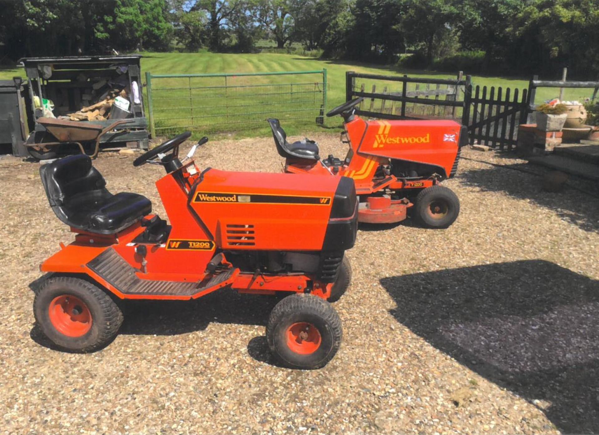 2 Westwood 1200 ride-on mowers. Both with good engines, one has been used as a run about.