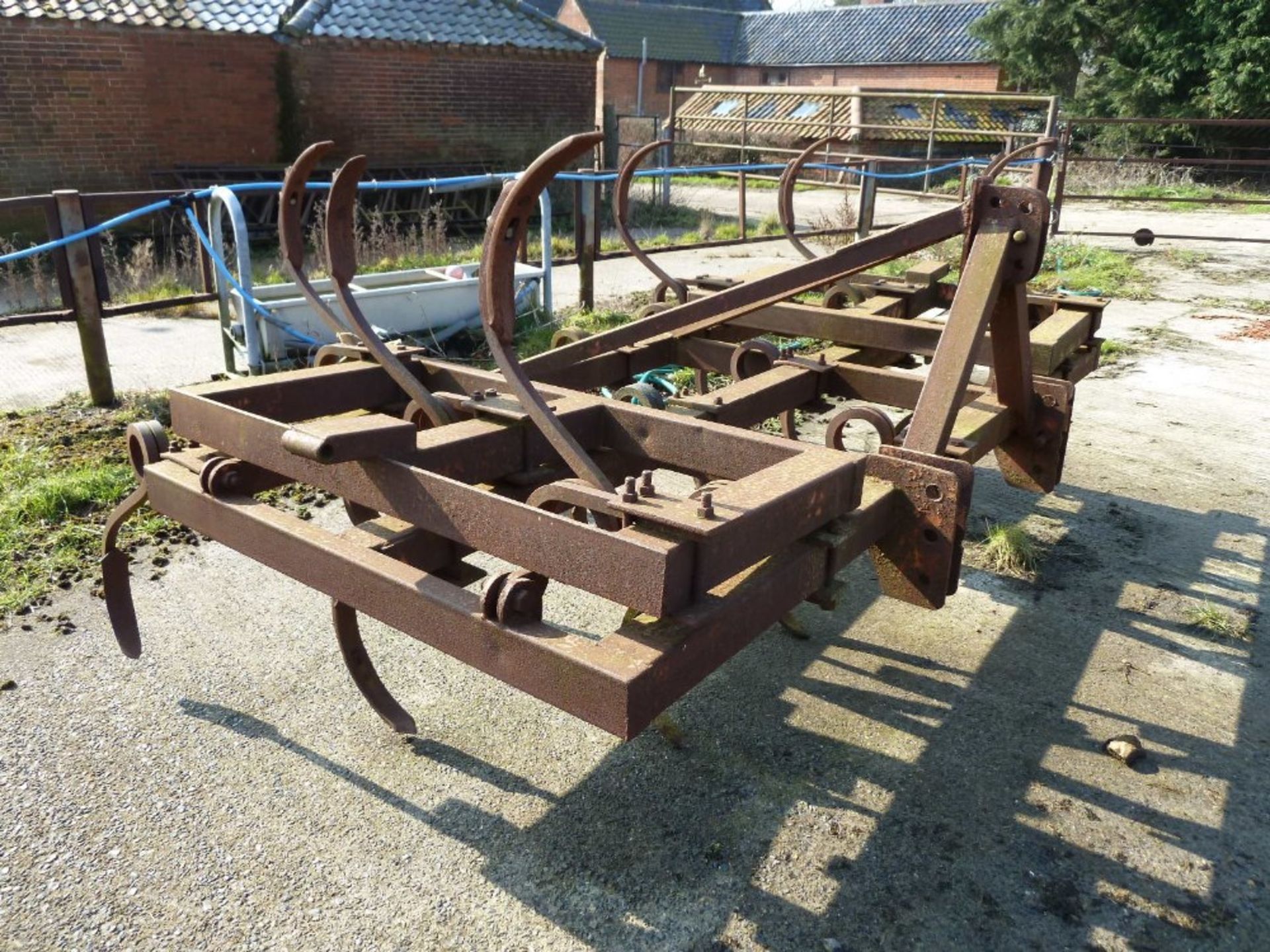 Pigtail cultivator, 4m, manual fold. Stored near Lowestoft. - Image 2 of 2