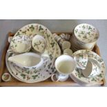 A large quantity of Wedgwood Wild Strawberry pattern dinner and tea service,