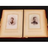 A Victorian photo album of Carte de Visite and cabinet photos