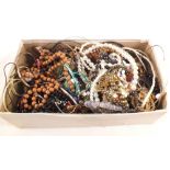 A box of costume jewellery