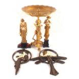 Five Art Deco style figurines,