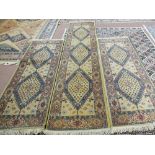 Three matching Spanish wool rugs