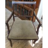 A pair of Victorian Mahogany carver chairs and four matching dining chairs