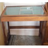 A Mahogany glazed table top display cabinet