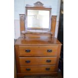 An Edwardian Satinwood dressing table