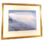 An original Rickman watercolour "Ptarmigan in the Snow", 22" x 30", mounted,