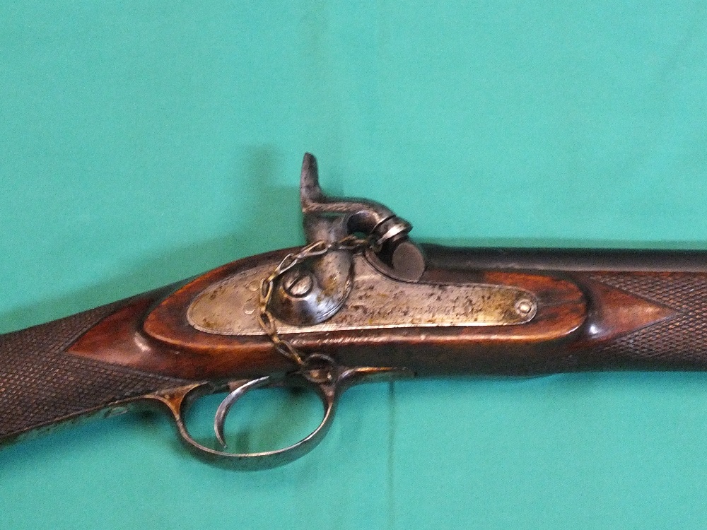 A .577 two band volunteer Enfield patt. rifle by Pritchett. Complete with rod and nipple projector. - Image 2 of 3