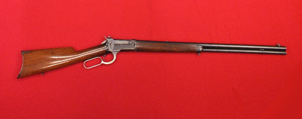 A Winchester model 1892 rifle in .38 W.C.F. cal., s/no.608736 c.