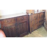 An Old Charm style sideboard and one other