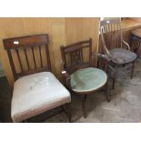 A 19th Century Mahogany dining chair,
